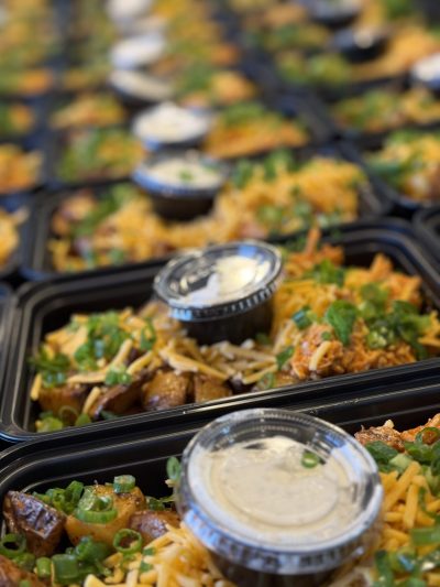 BUFFALO CHICKEN CHEDDAR POTATO BOWL